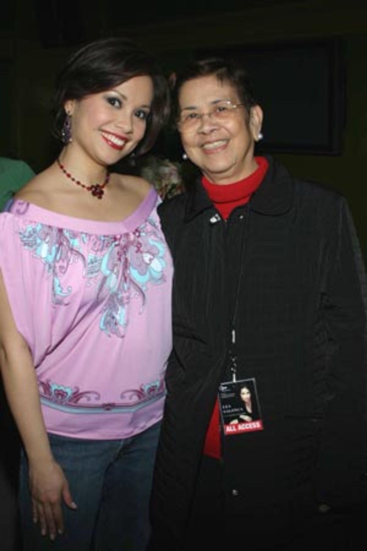 Lea and her beaming mother, Ligaya at 